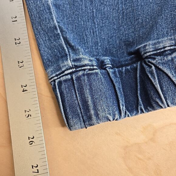 Almost Famous Women's 20 Cargo Jogger Jeans Elastic Waist Utility Denim Pants - Picture 11 of 13